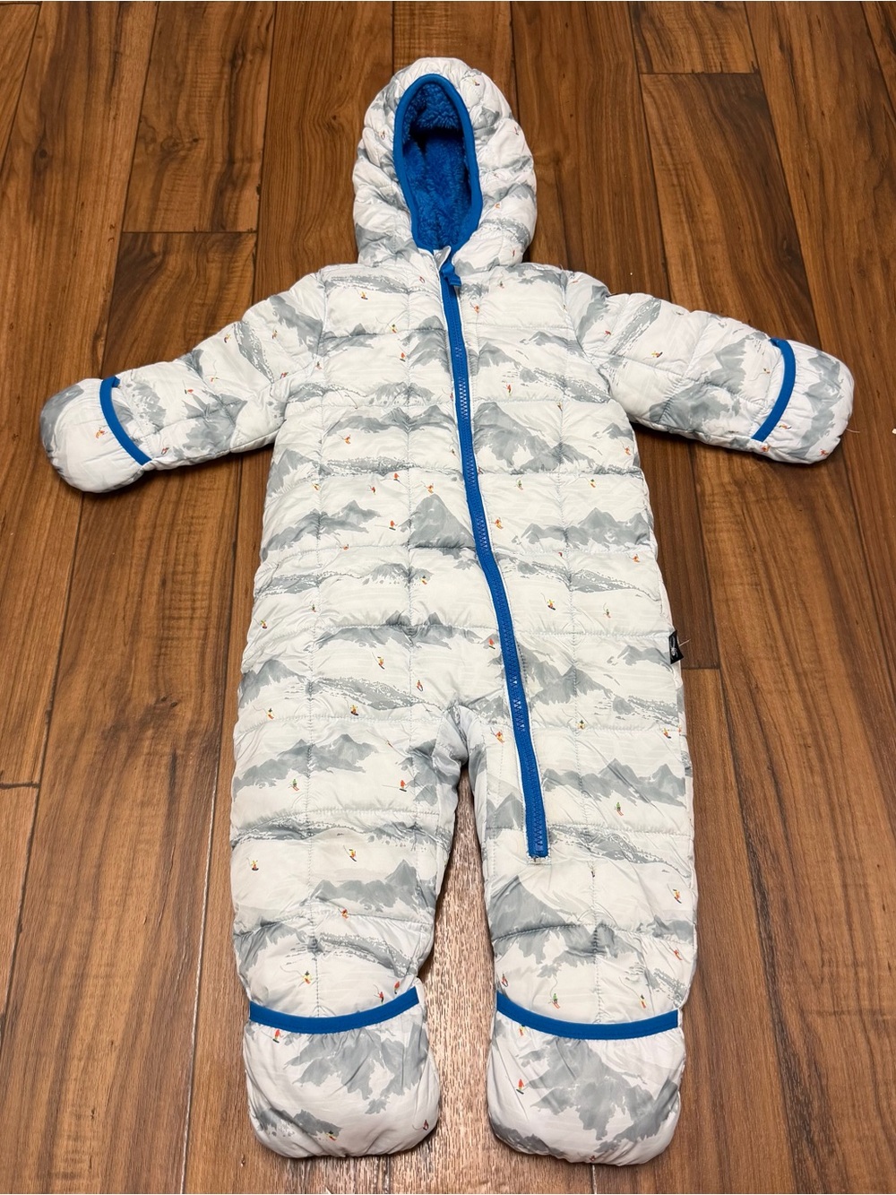 Spyder Toddler One Piece Snowsuit 18 Months Bunting Sherpa Lined Skiers Zipper
